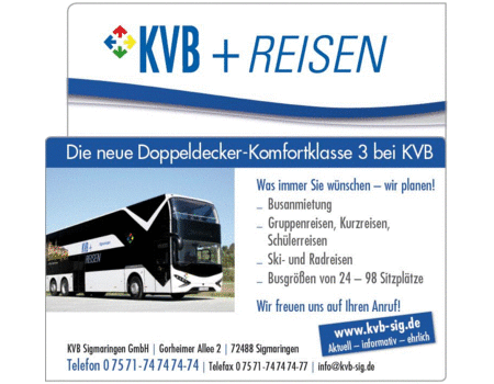 KVB+Reisen, KVB Sigmaringen GmbH